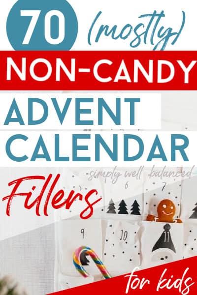 Non Candy Advent Calendar Fillers for Kids