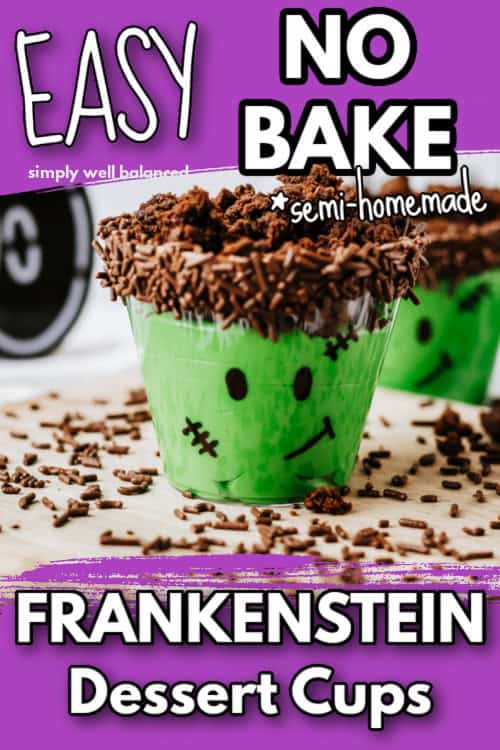 Easy No Bake Frankenstein Dessert for Halloween