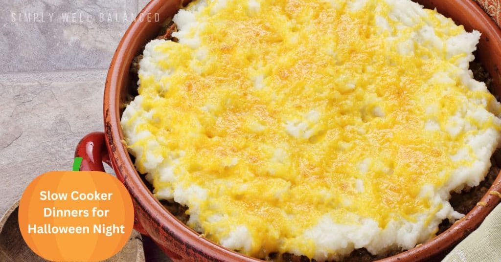 Slow Cooker Shepards Pie - Halloween Dinner Idea
