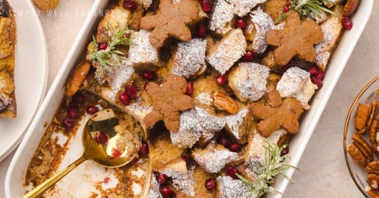 Make-Ahead Gingerbread French Toast Casserole