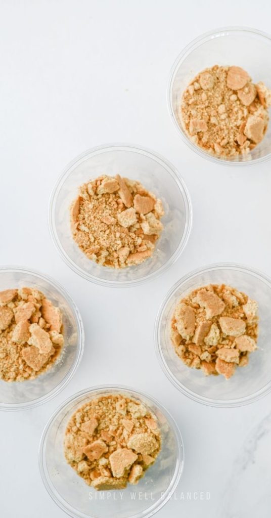 Step 1 Apple Pie Dessert Cup Assemby